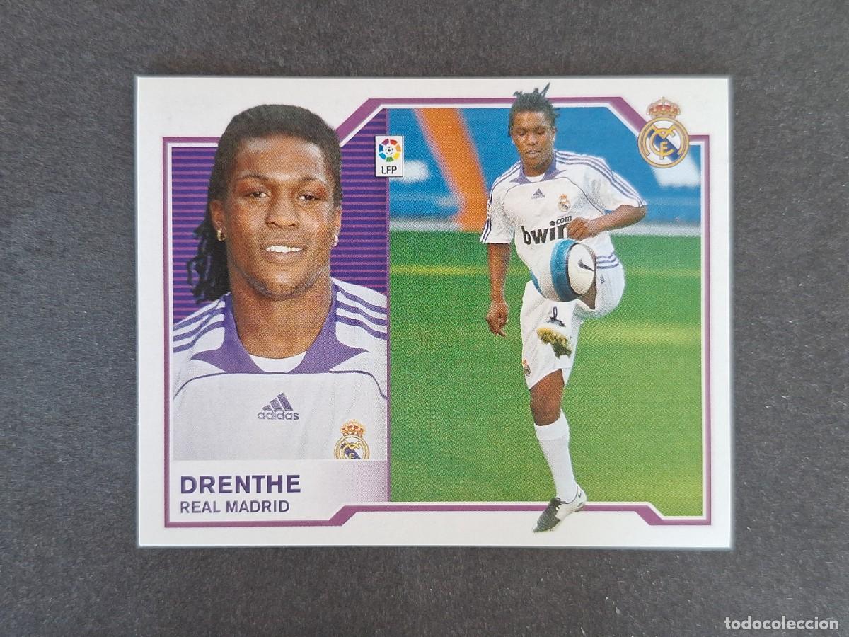 Cromos de f&uacute;tbol: L6 DRENTHE REAL MADRID FICHAJE 31 LIGA ESTE 2007 2008 07 08 NUNCA PEGADO SIN PEGAR
