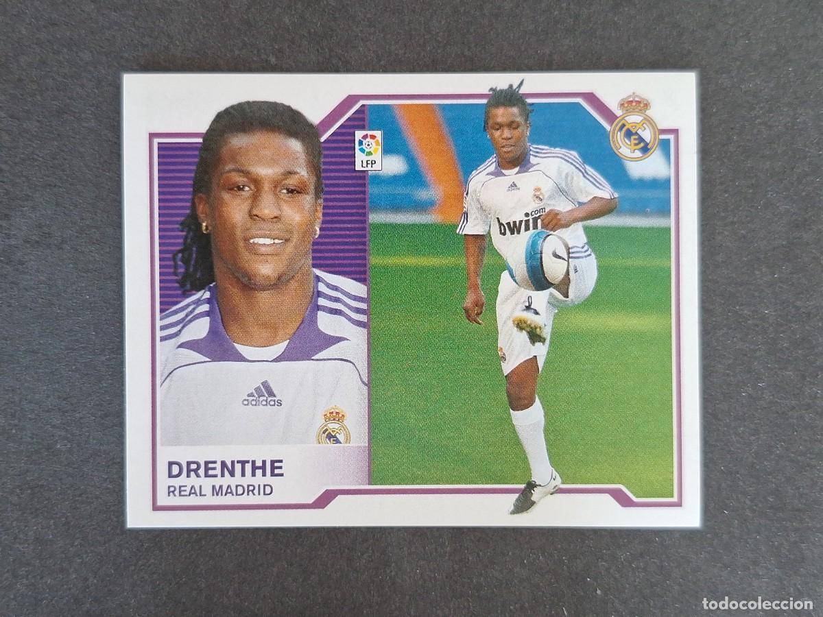 Cromos de f&uacute;tbol: L6 DRENTHE REAL MADRID FICHAJE 31 LIGA ESTE 2007 2008 07 08 NUNCA PEGADO SIN PEGAR
