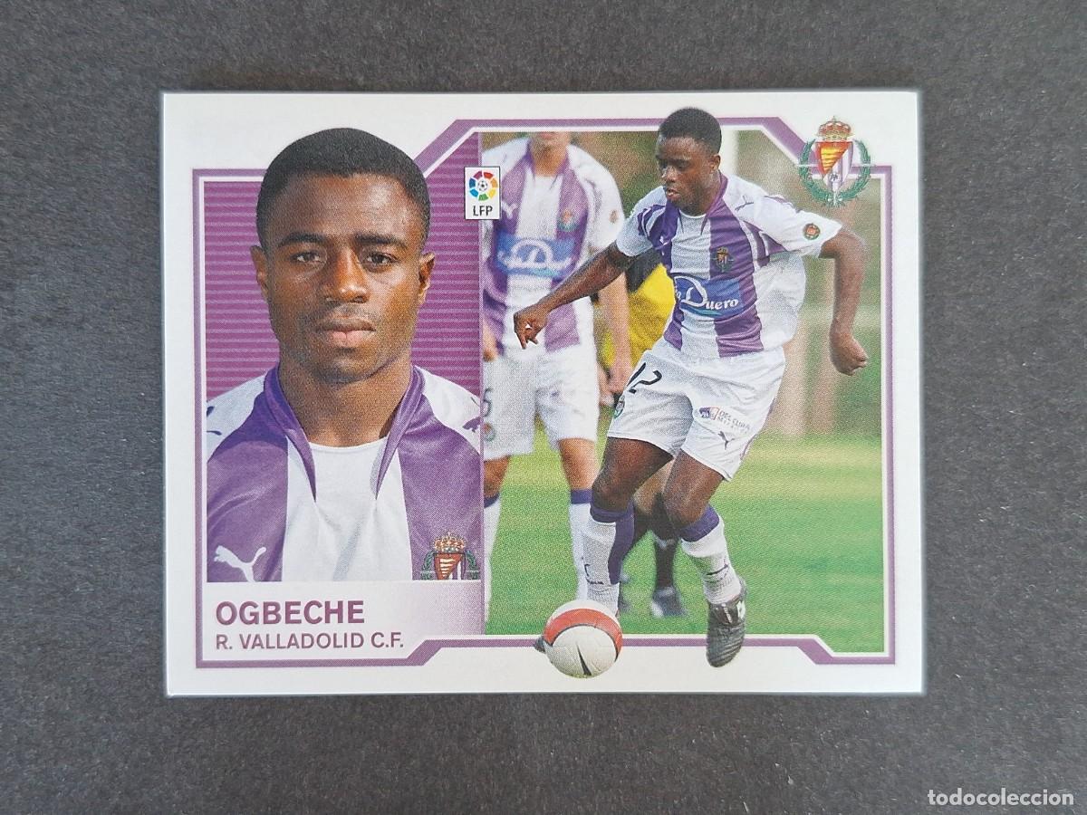 Cromos de f&uacute;tbol: L6 OGBECHE REAL VALLADOLID FICHAJE 33 LIGA ESTE 2007 2008 07 08 NUNCA PEGADO SIN PEGAR