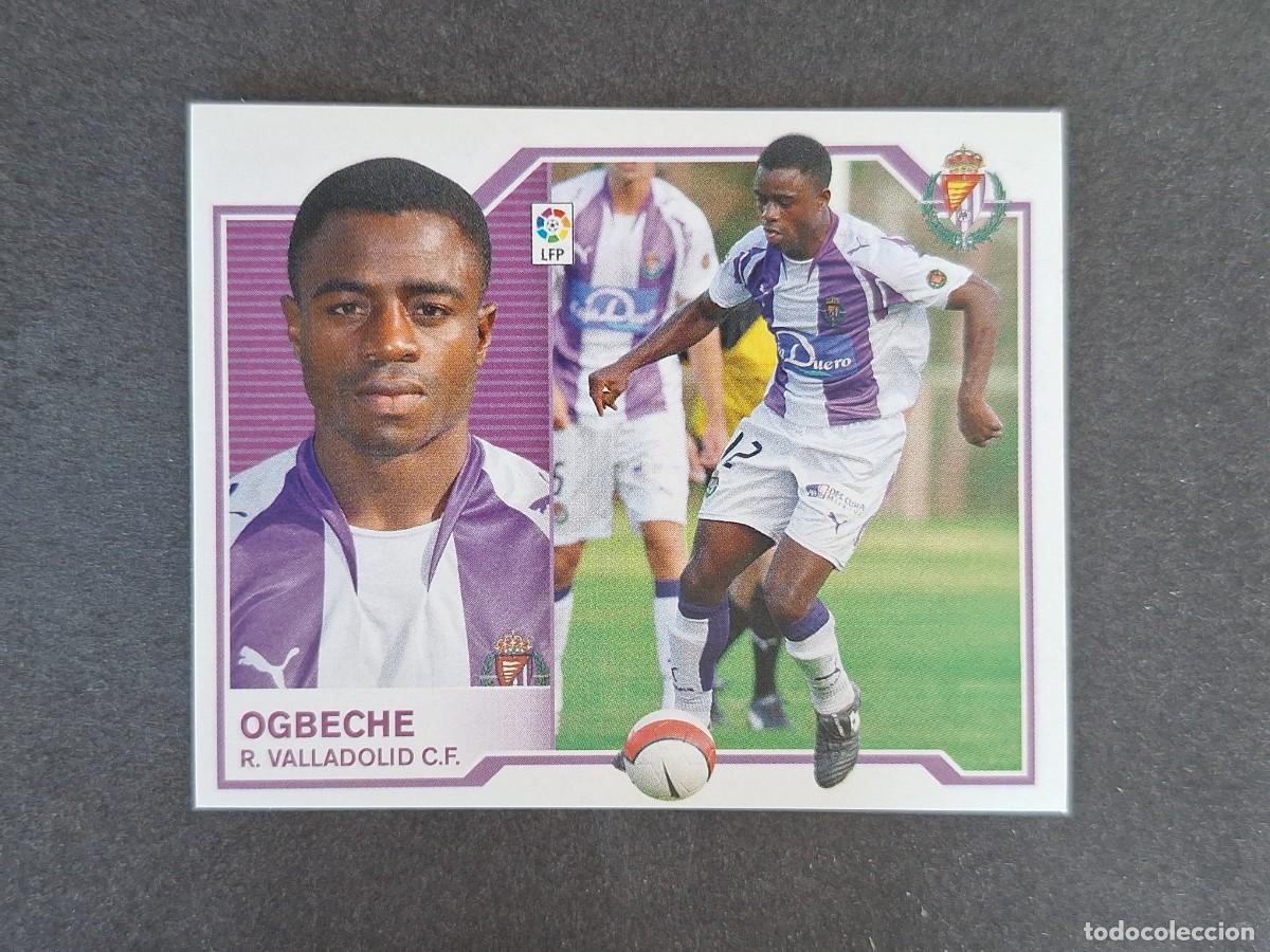 Cromos de f&uacute;tbol: L6 OGBECHE REAL VALLADOLID FICHAJE 33 LIGA ESTE 2007 2008 07 08 NUNCA PEGADO SIN PEGAR