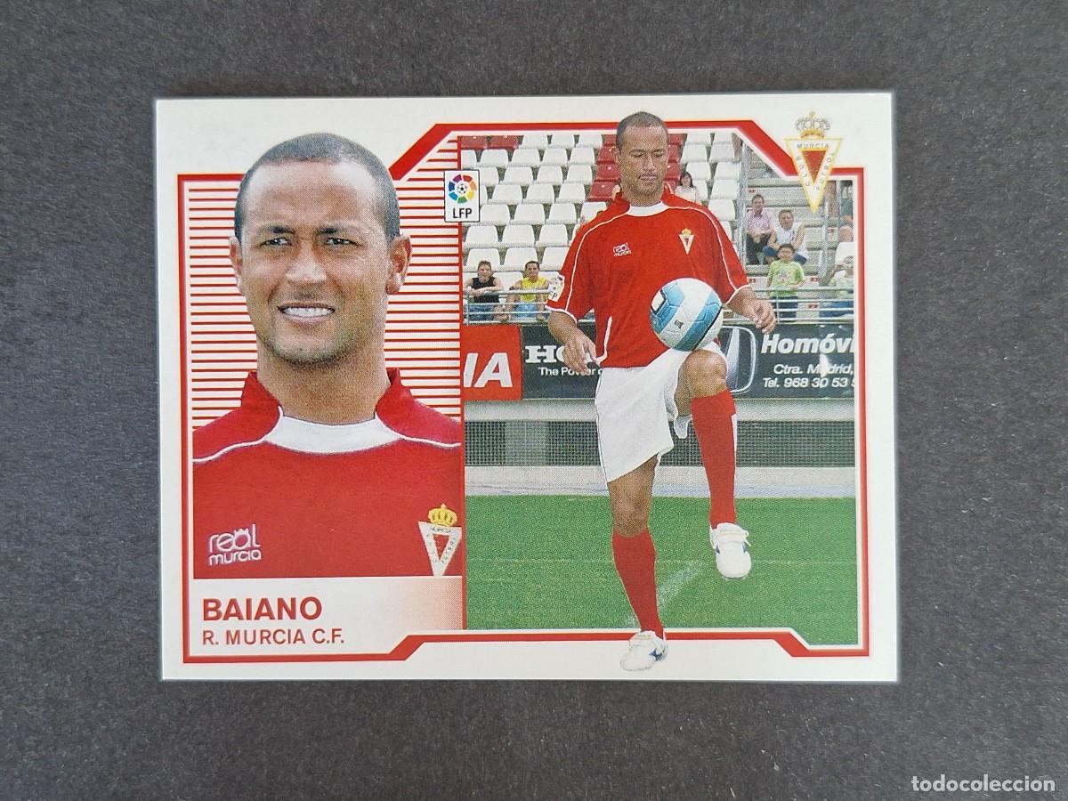 Cromos de f&uacute;tbol: L6 BAIANO REAL MURCIA C. F. FICHAJE 34 LIGA ESTE 2007 2008 07 08 NUNCA PEGADO SIN PEGAR