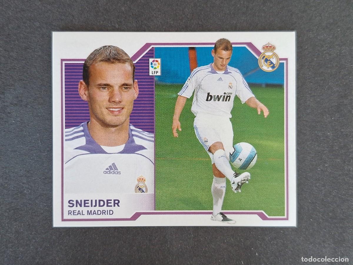 Cromos de f&uacute;tbol: L6 SNEIJDER REAL MADRID FICHAJE 36 LIGA ESTE 2007 2008 07 08 NUNCA PEGADO SIN PEGAR