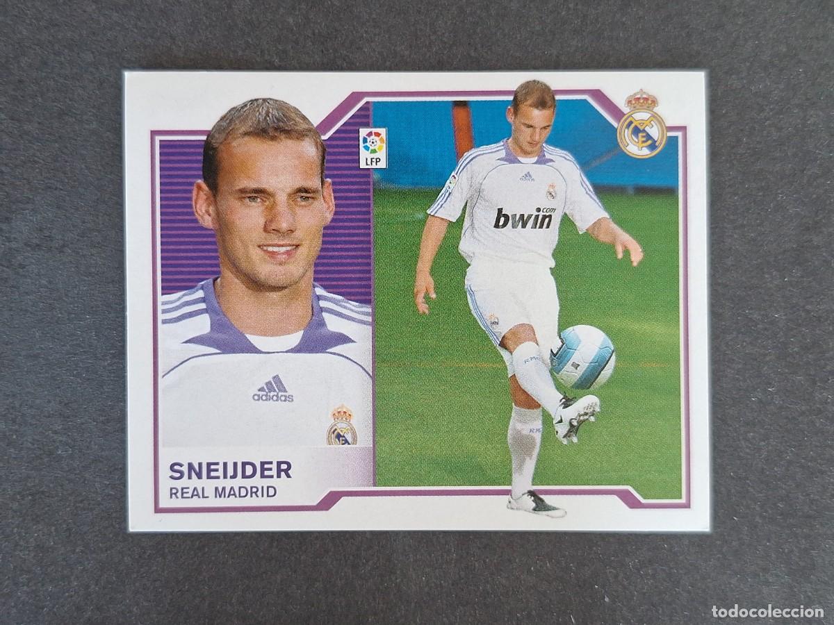 Cromos de f&uacute;tbol: L6 SNEIJDER REAL MADRID FICHAJE 36 LIGA ESTE 2007 2008 07 08 NUNCA PEGADO SIN PEGAR