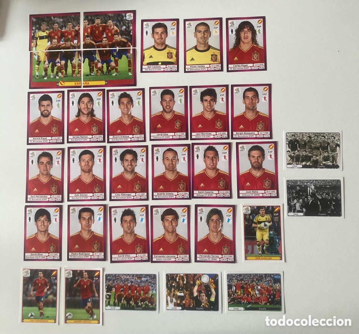 Cromos de f&uacute;tbol: Set completo Espa&ntilde;a Euro 2012-Borde Morado-Spain-Eurocopa-Panini