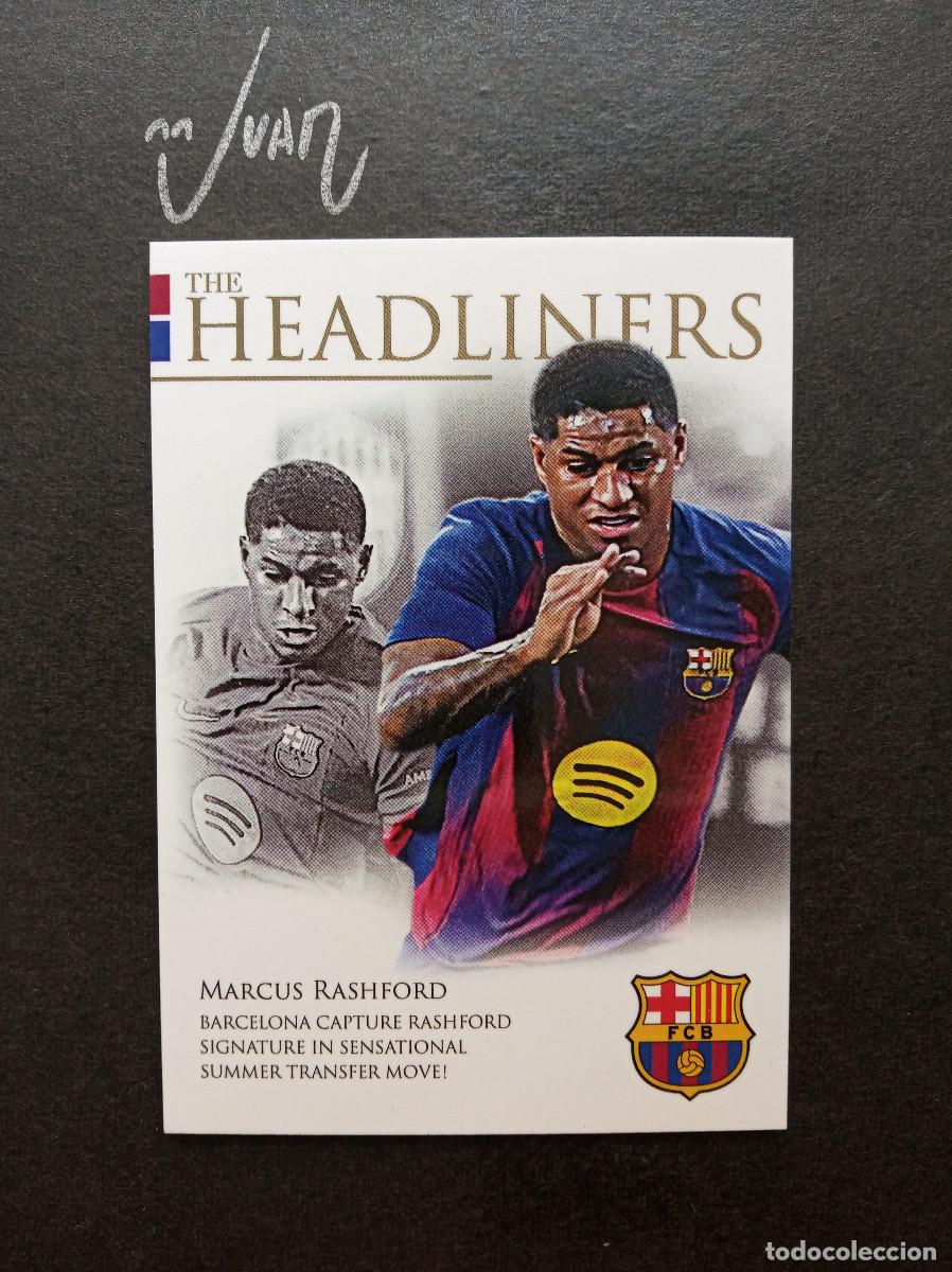 Cromos de f&uacute;tbol: BHDL03 NUMERADA #/999 RASHFORD MUNDIAL FIFA⚽ FUTERA &reg; FC BARCELONA HEADLINERS 2025 2026 LIGA 25 26