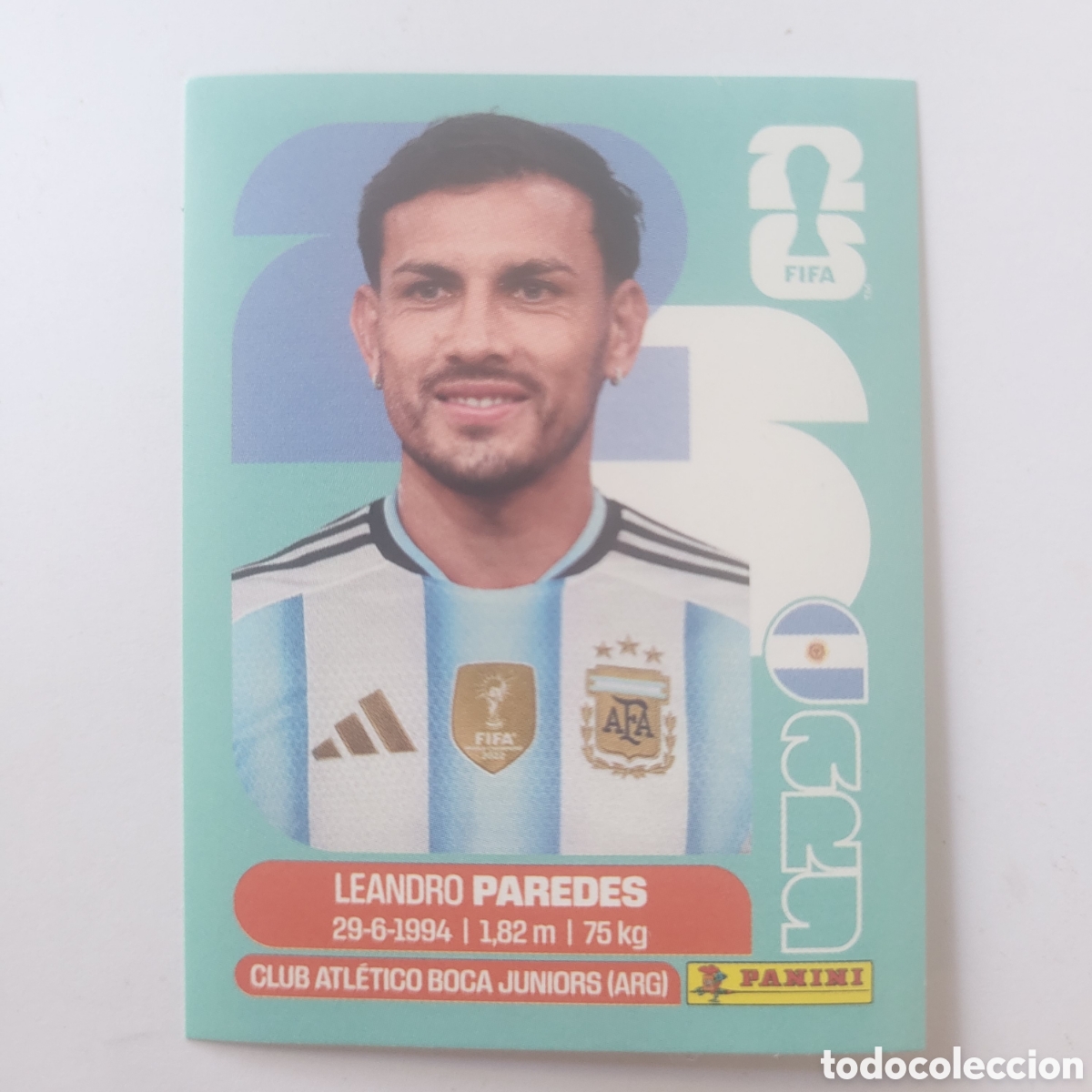 Cromos de f&uacute;tbol: ARG 12 Leandro Paredes / FIFA World Cup 2026