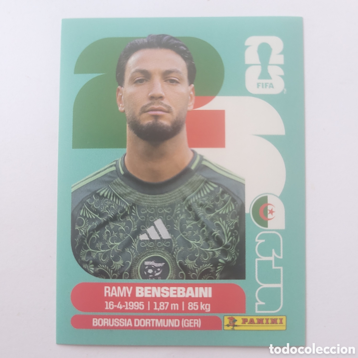 Cromos de f&uacute;tbol: ALG 3 Ramy Bensebaini / FIFA World Cup 2026