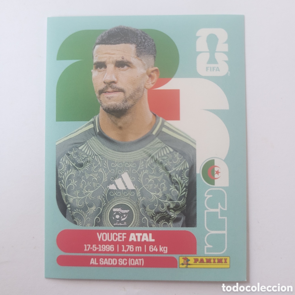 Cromos de f&uacute;tbol: ALG 4 Youcef Atal / FIFA World Cup 2026