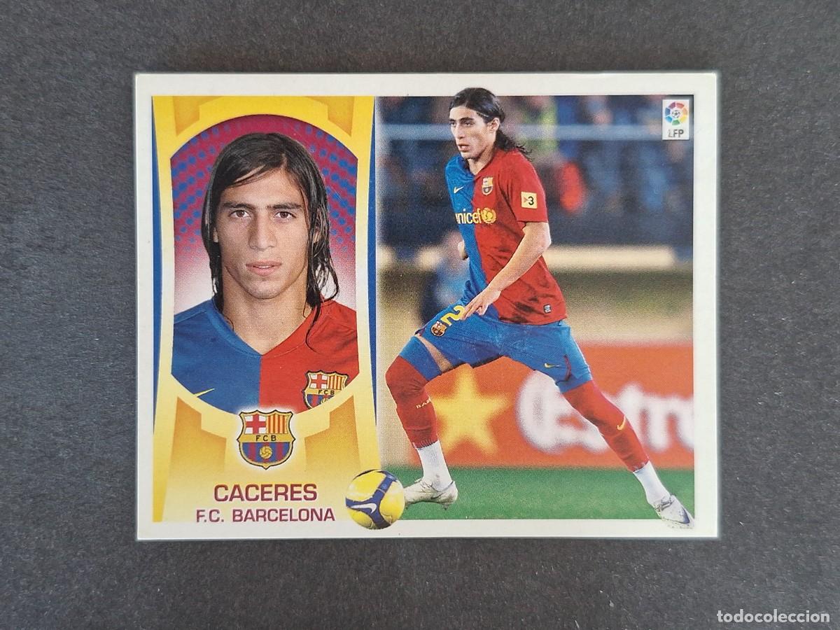 Cromos de f&uacute;tbol: L4 CACERES F. C. BARCELONA LIGA ESTE 2009 2010 09 10 NUNCA PEGADO SIN PEGAR
