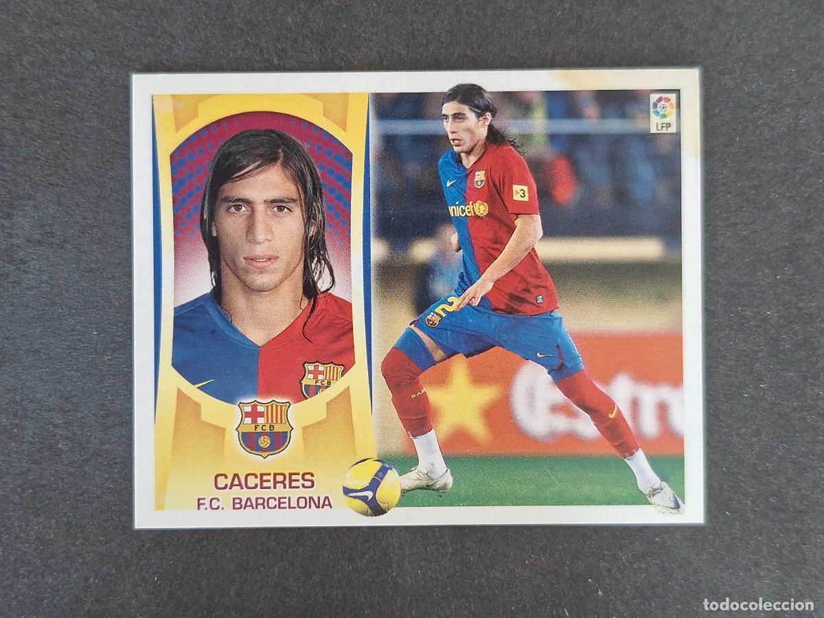 Cromos de f&uacute;tbol: L4 CACERES F. C. BARCELONA LIGA ESTE 2009 2010 09 10 NUNCA PEGADO SIN PEGAR