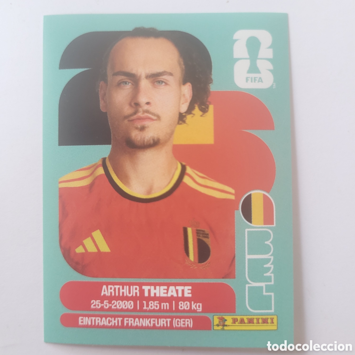 Cartes &agrave; collectionner de Football: BEL 3 Arthur Theate [Sticker] / FIFA World Cup 2026