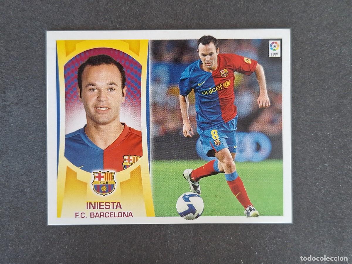 Cartes &agrave; collectionner de Football: L4 INIESTA F. C. BARCELONA LIGA ESTE 2009 2010 09 10 NUNCA PEGADO SIN PEGAR