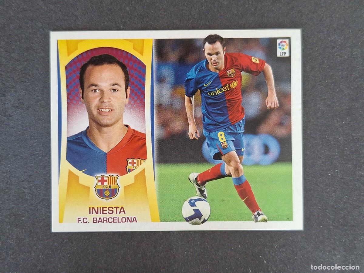 Cartes &agrave; collectionner de Football: L4 INIESTA F. C. BARCELONA LIGA ESTE 2009 2010 09 10 NUNCA PEGADO SIN PEGAR