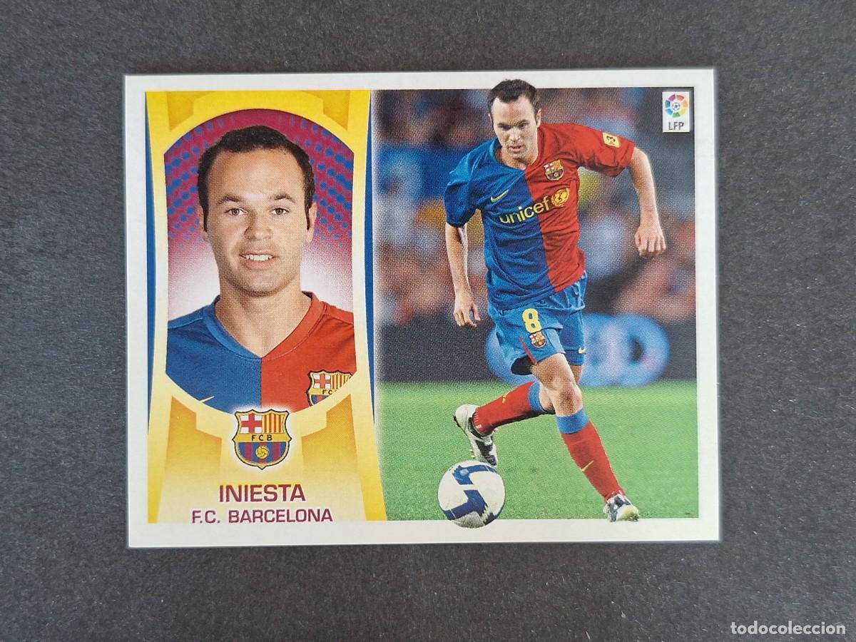 Cartes &agrave; collectionner de Football: L4 INIESTA F. C. BARCELONA LIGA ESTE 2009 2010 09 10 NUNCA PEGADO SIN PEGAR