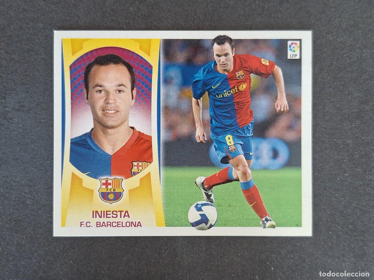 Cartes &agrave; collectionner de Football: L4 INIESTA F. C. BARCELONA LIGA ESTE 2009 2010 09 10 NUNCA PEGADO SIN PEGAR