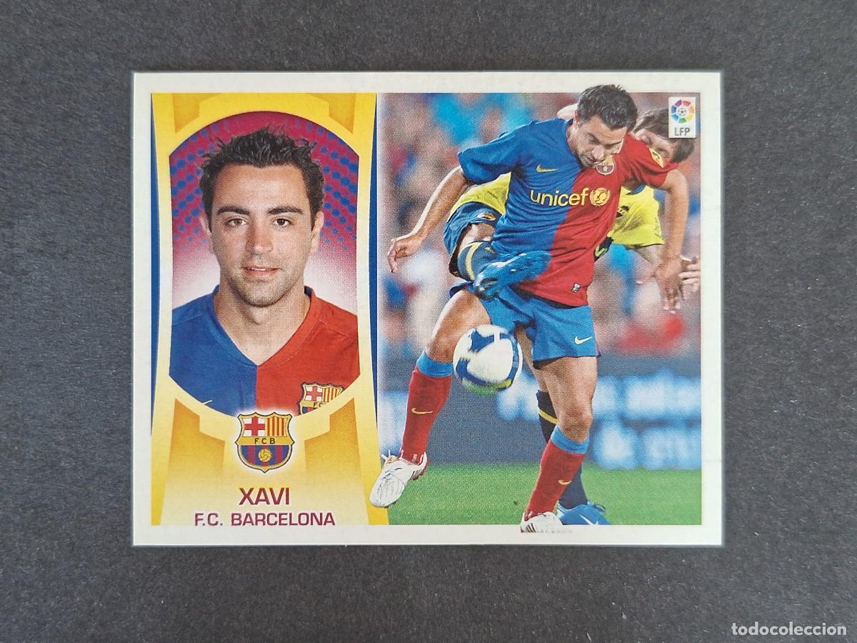 Cartes &agrave; collectionner de Football: L4 XAVI F. C. BARCELONA LIGA ESTE 2009 2010 09 10 NUNCA PEGADO SIN PEGAR