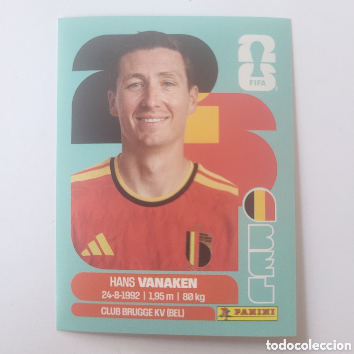Cartes &agrave; collectionner de Football: BEL 14 Hans Vanaken [Sticker] / FIFA World Cup 2026