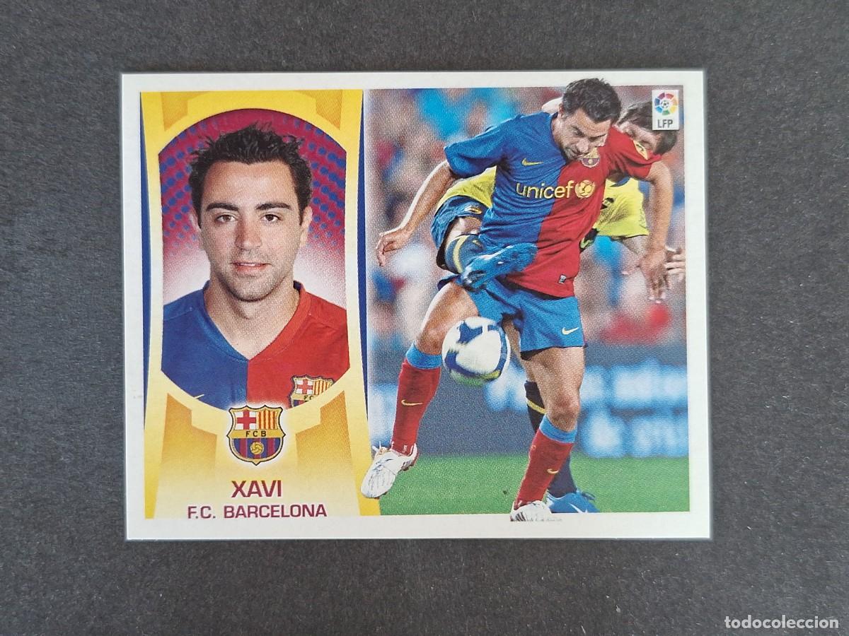 Cartes &agrave; collectionner de Football: L4 XAVI F. C. BARCELONA LIGA ESTE 2009 2010 09 10 NUNCA PEGADO SIN PEGAR