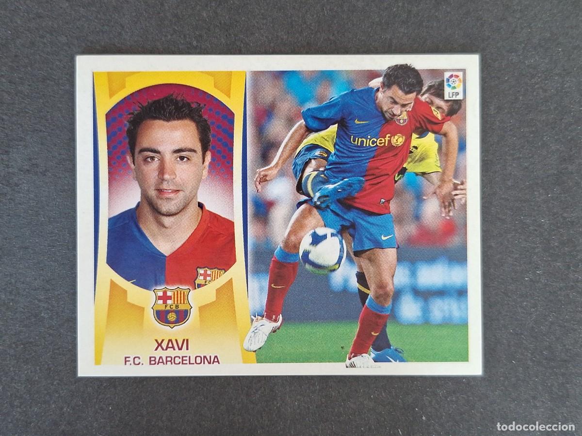 Cartes &agrave; collectionner de Football: L4 XAVI F. C. BARCELONA LIGA ESTE 2009 2010 09 10 NUNCA PEGADO SIN PEGAR