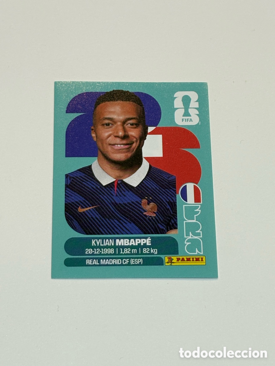 Cartes &agrave; collectionner de Football: Kylian Mbappe Fra 20 Francia CROMO STICKER PANINI FIFA WORLD CUP 2026 Mbapp&eacute;
