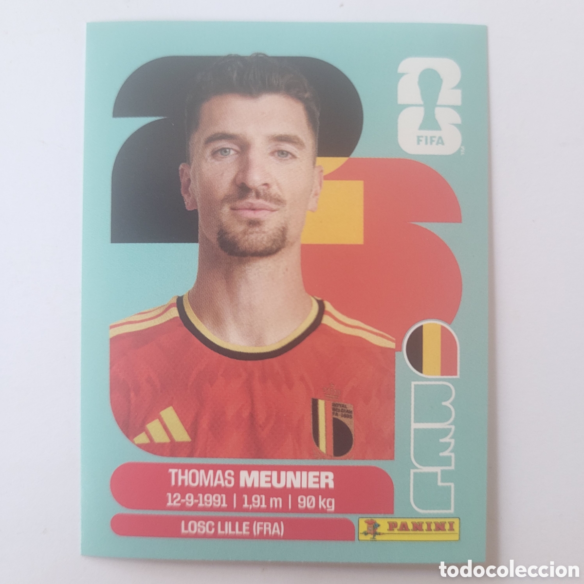 Cartes &agrave; collectionner de Football: BEL 8 Thomas Meunier [Sticker] / FIFA World Cup 2026