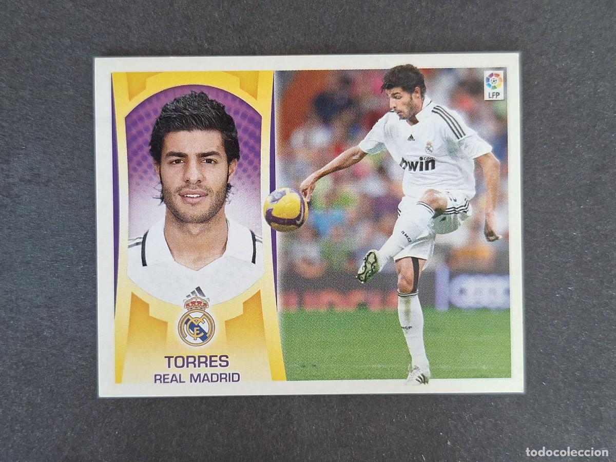 Fu&szlig;ball-Sticker: L4 TORRES REAL MADRID LIGA ESTE 2009 2010 09 10 NUNCA PEGADO SIN PEGAR