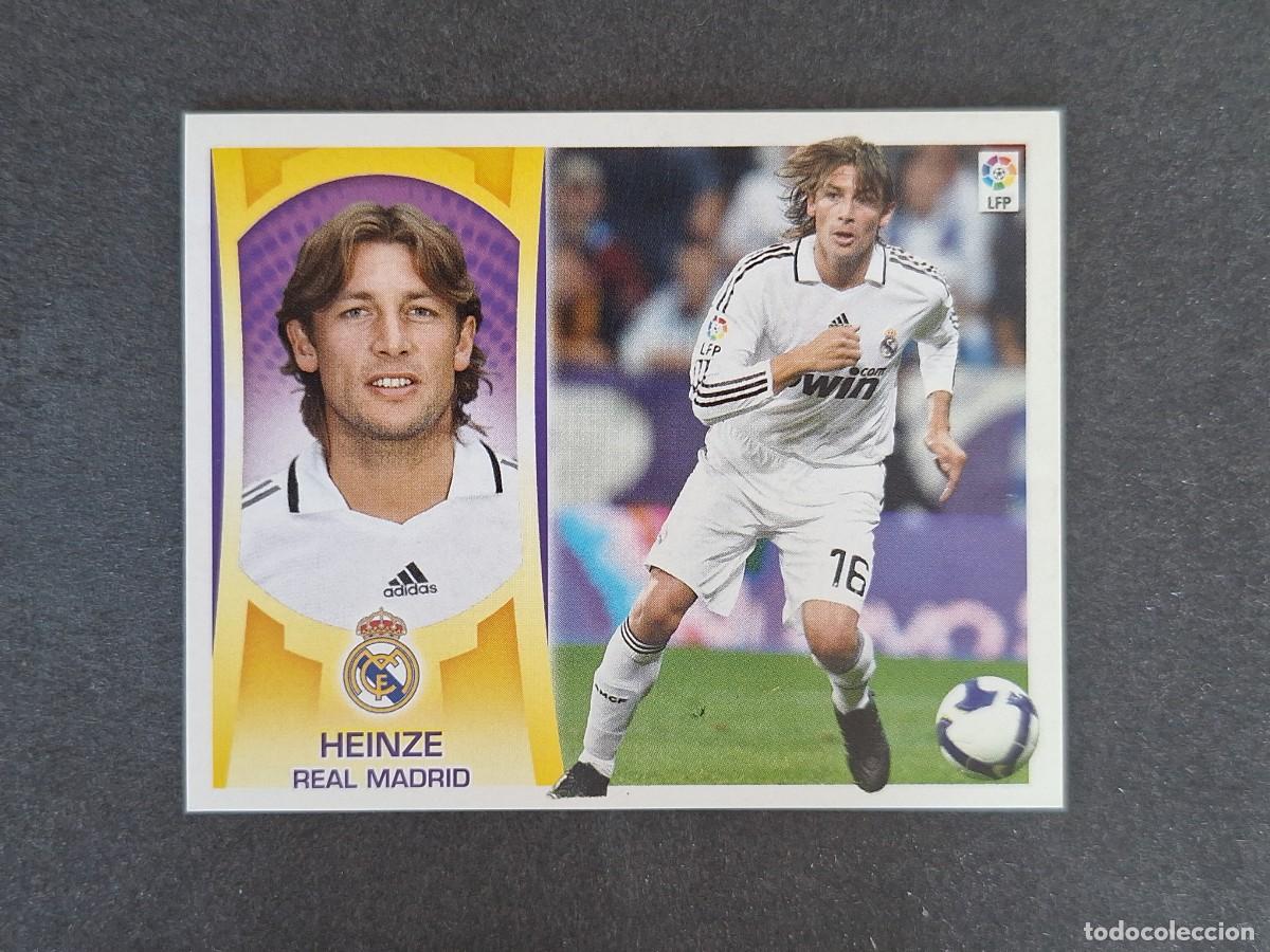 Fu&szlig;ball-Sticker: L4 HEINZE REAL MADRID LIGA ESTE 2009 2010 09 10 NUNCA PEGADO SIN PEGAR