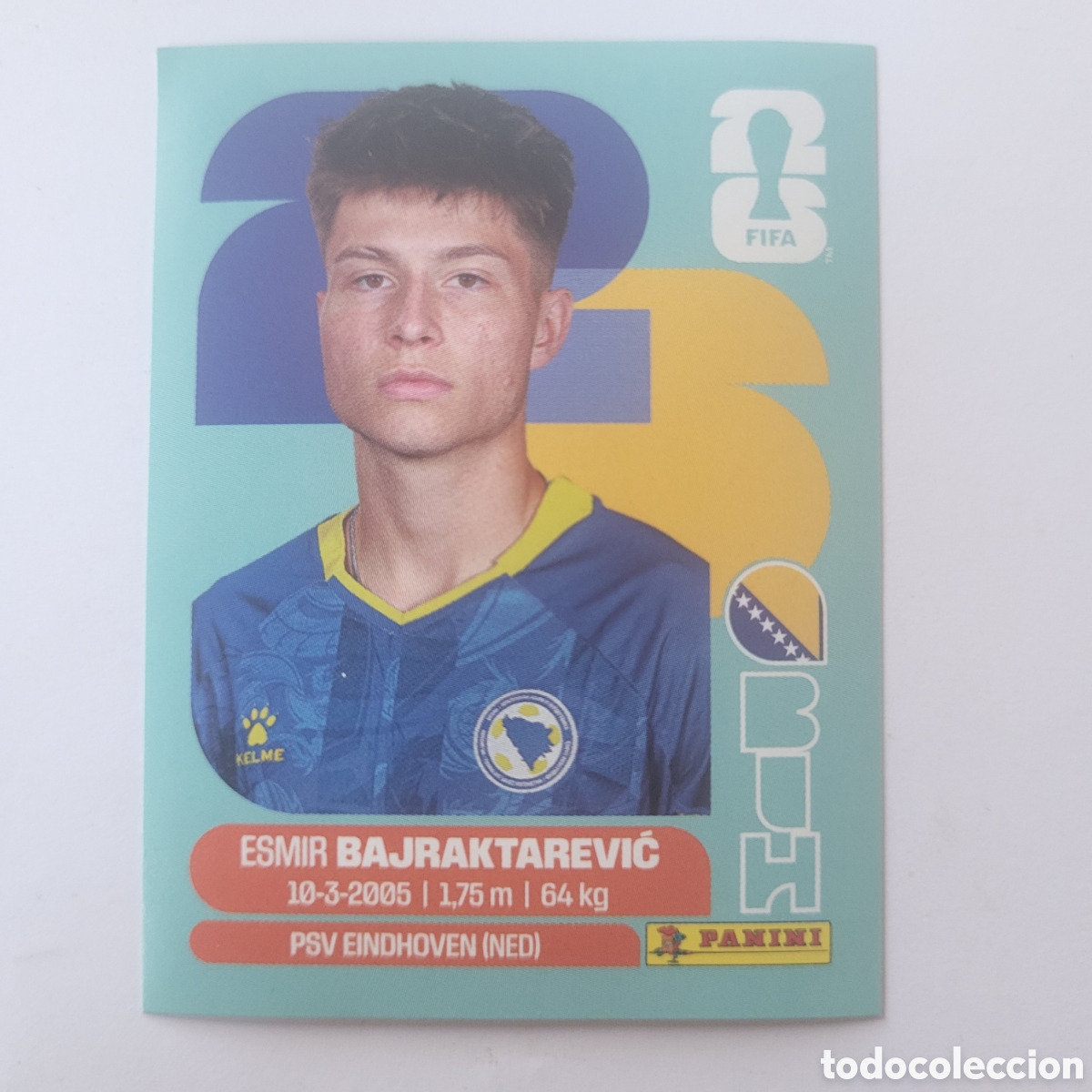 Cromos de f&uacute;tbol: BIH 15 Esmir Bajraktarevic / FIFA World Cup 2026