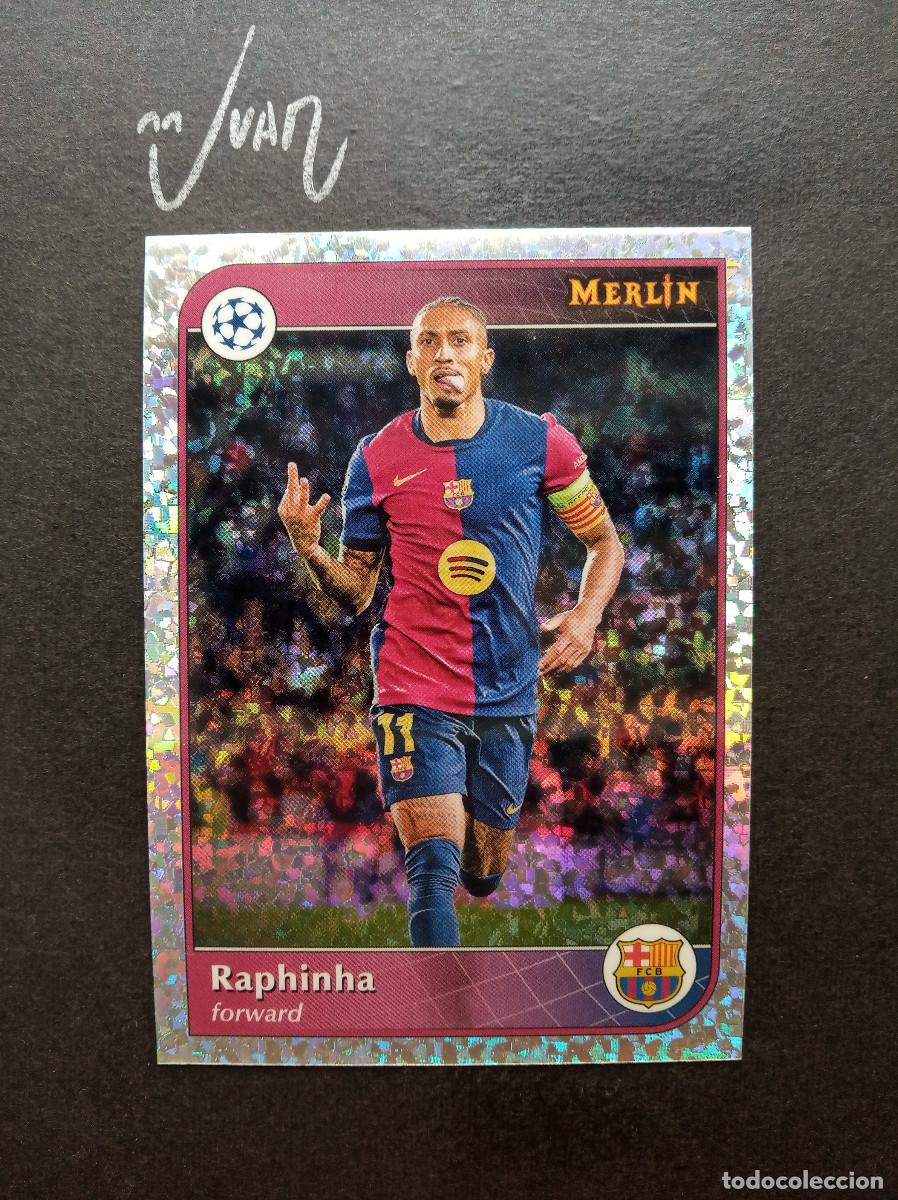 Cromos de f&uacute;tbol: 192 MINI DIAMOND RAPHINHA BARCELONA BRASIL MUNDIAL 2026 ⚽ TOPPS &reg; CHROME MERLIN UEFA 2024 2025 24 25