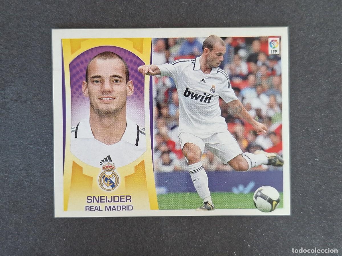 Cromos de f&uacute;tbol: L4 SNEIJDER REAL MADRID LIGA ESTE 2009 2010 09 10 NUNCA PEGADO SIN PEGAR