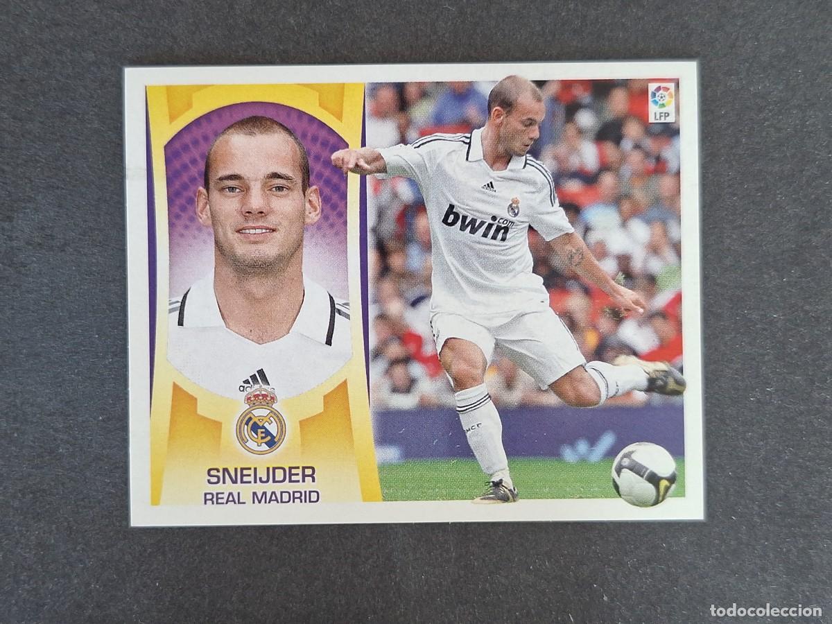 Cromos de f&uacute;tbol: L4 SNEIJDER REAL MADRID LIGA ESTE 2009 2010 09 10 NUNCA PEGADO SIN PEGAR