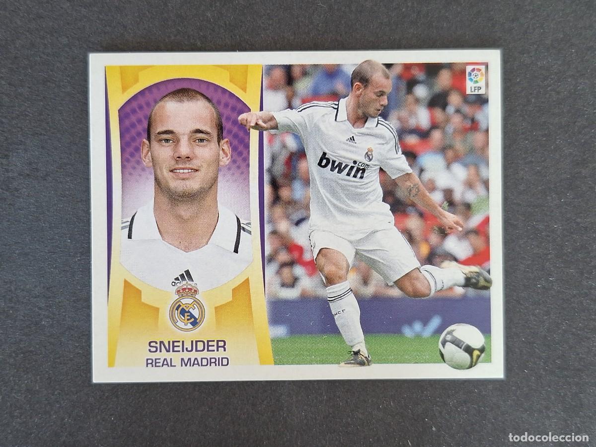 Cromos de f&uacute;tbol: L4 SNEIJDER REAL MADRID LIGA ESTE 2009 2010 09 10 NUNCA PEGADO SIN PEGAR