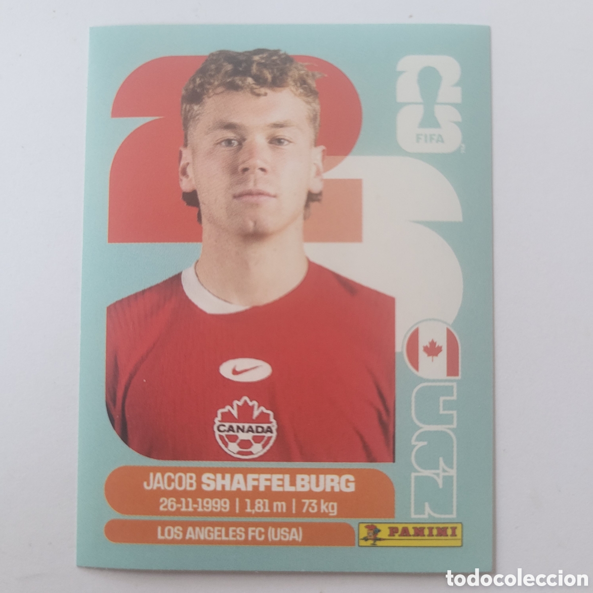 Cromos de f&uacute;tbol: CAN 14 Jacob Shaffelburg / FIFA World Cup 2026