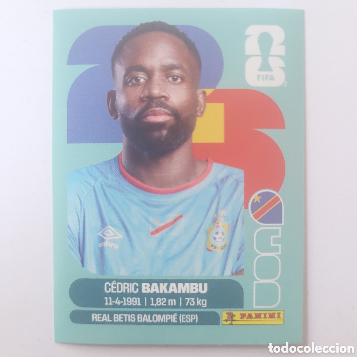 Cromos de f&uacute;tbol: COD 19 Cedric Bakambu / FIFA World Cup 2026