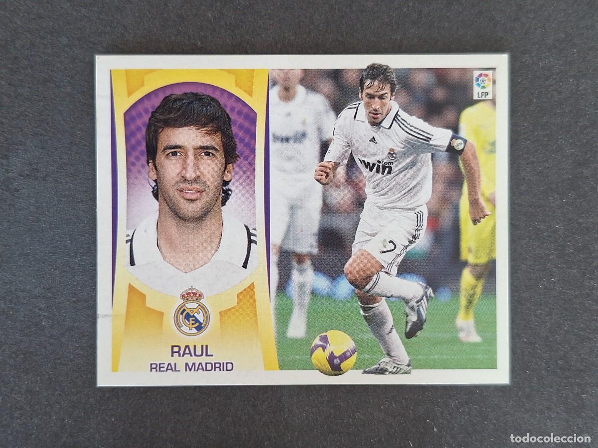 Cromos de f&uacute;tbol: L4 RAUL REAL MADRID LIGA ESTE 2009 2010 09 10 NUNCA PEGADO SIN PEGAR