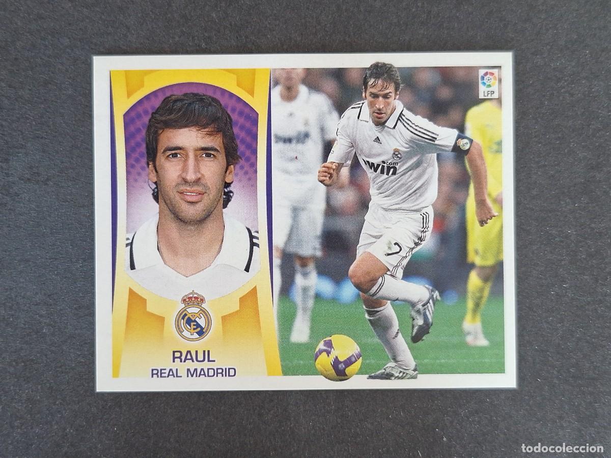 Cromos de f&uacute;tbol: L4 RAUL REAL MADRID LIGA ESTE 2009 2010 09 10 NUNCA PEGADO SIN PEGAR