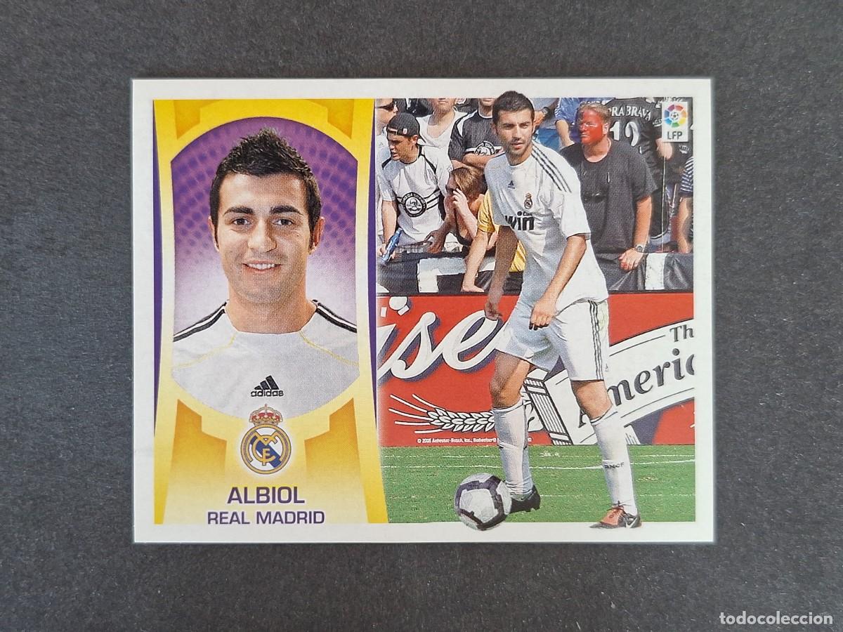 Cromos de f&uacute;tbol: L4 ALBIOL VERSION REAL MADRID LIGA ESTE 2009 2010 09 10 NUNCA PEGADO SIN PEGAR