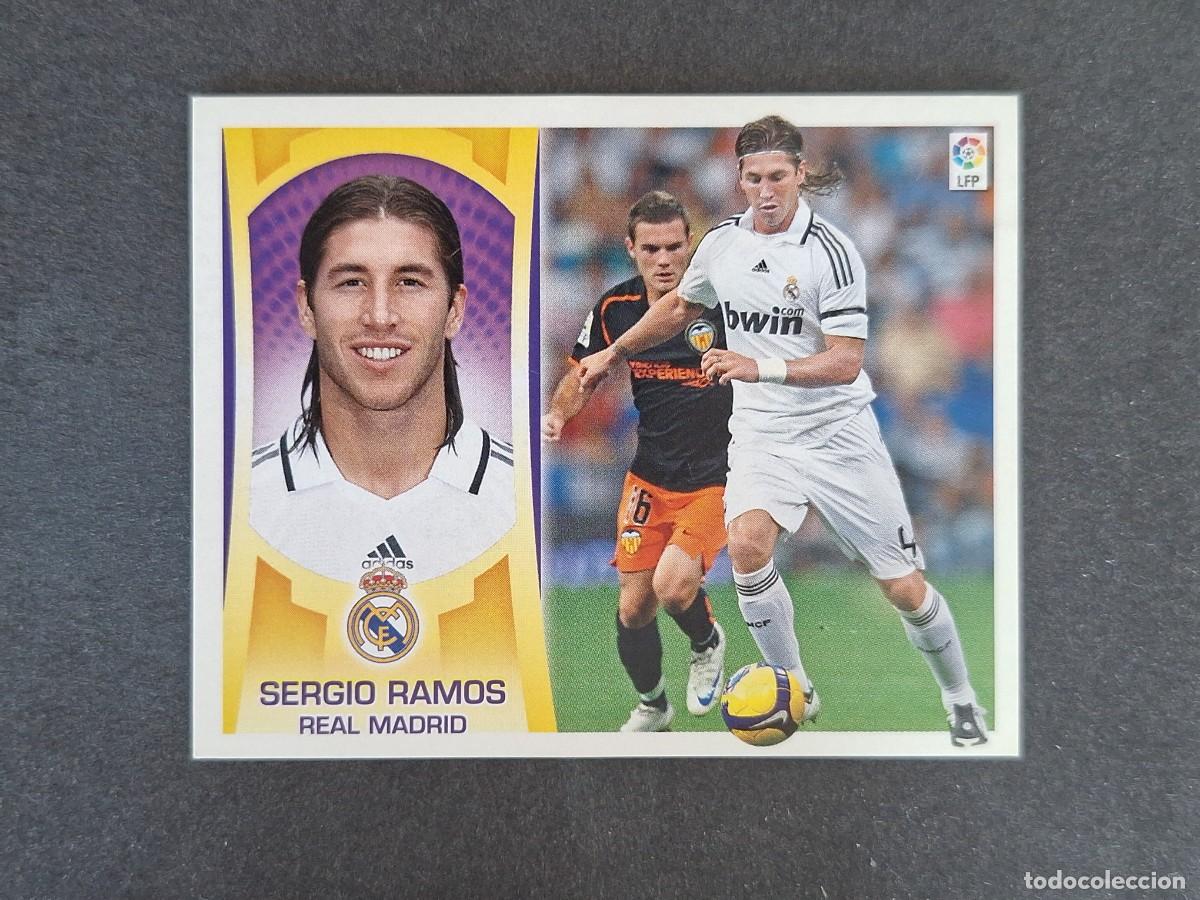 Cromos de f&uacute;tbol: L4 SERGIO RAMOS REAL MADRID LIGA ESTE 2009 2010 09 10 NUNCA PEGADO SIN PEGAR