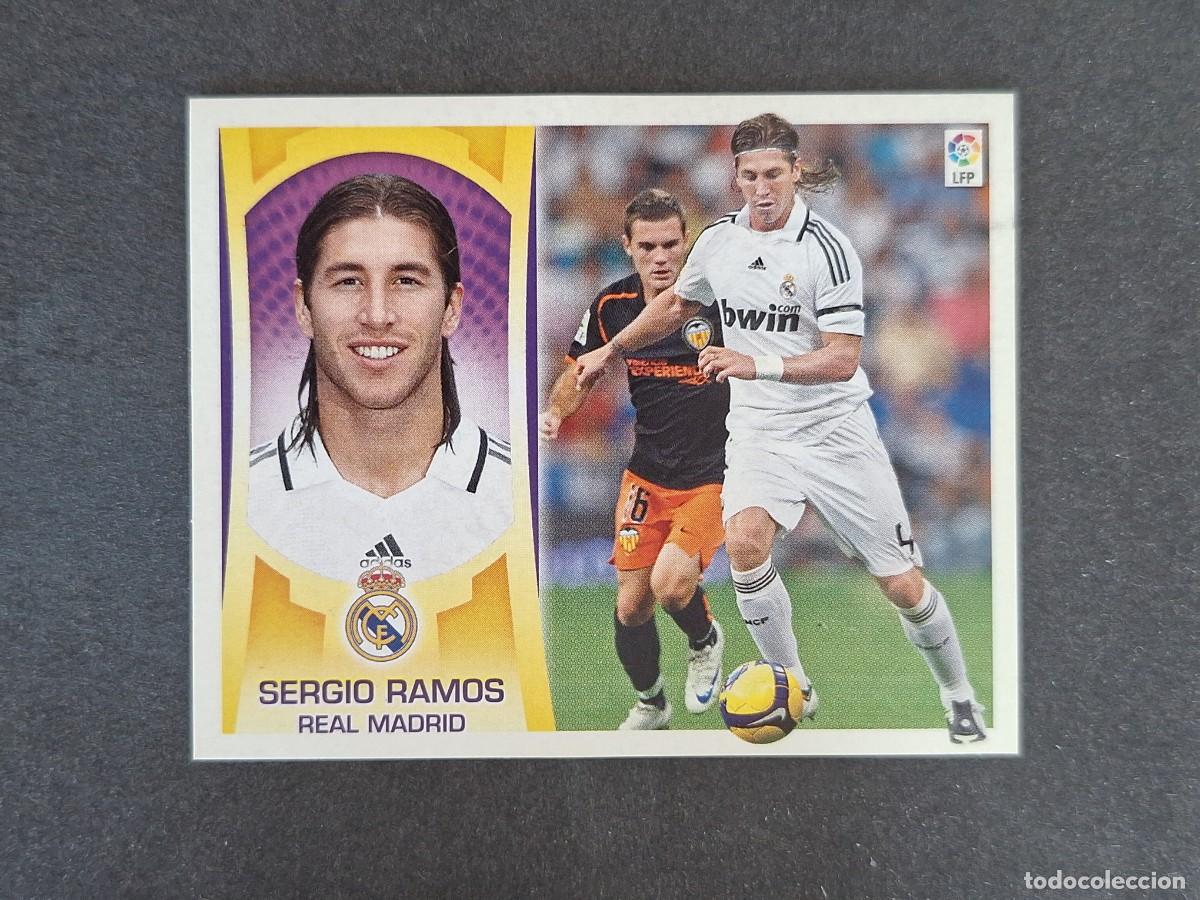 Cromos de f&uacute;tbol: L4 SERGIO RAMOS REAL MADRID LIGA ESTE 2009 2010 09 10 NUNCA PEGADO SIN PEGAR