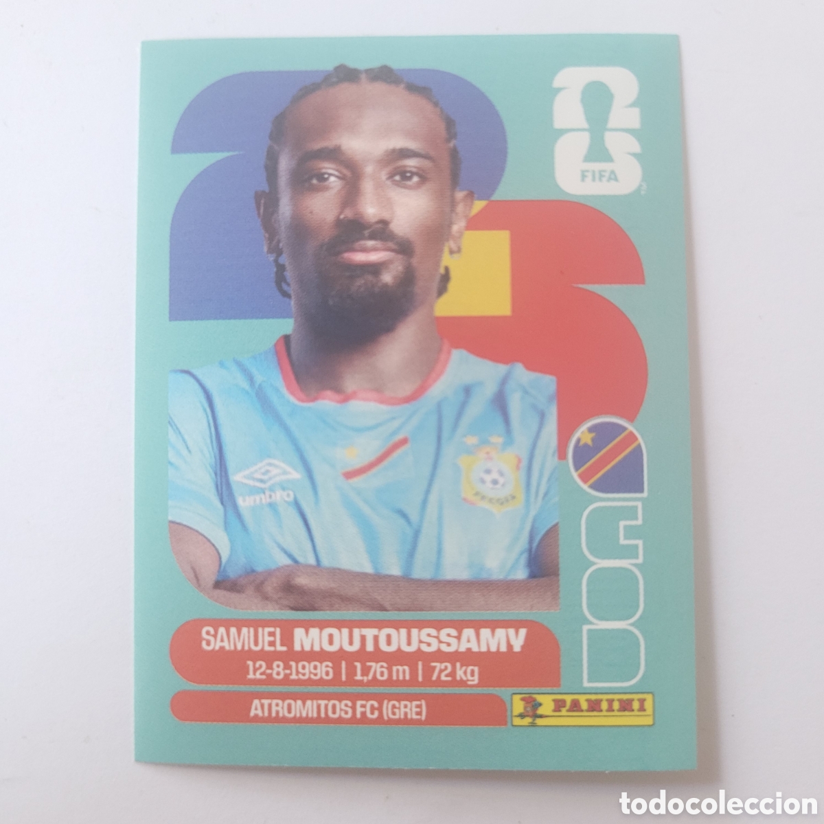 Cromos de f&uacute;tbol: COD 11 Samuel Moutoussamy / FIFA World Cup 2026