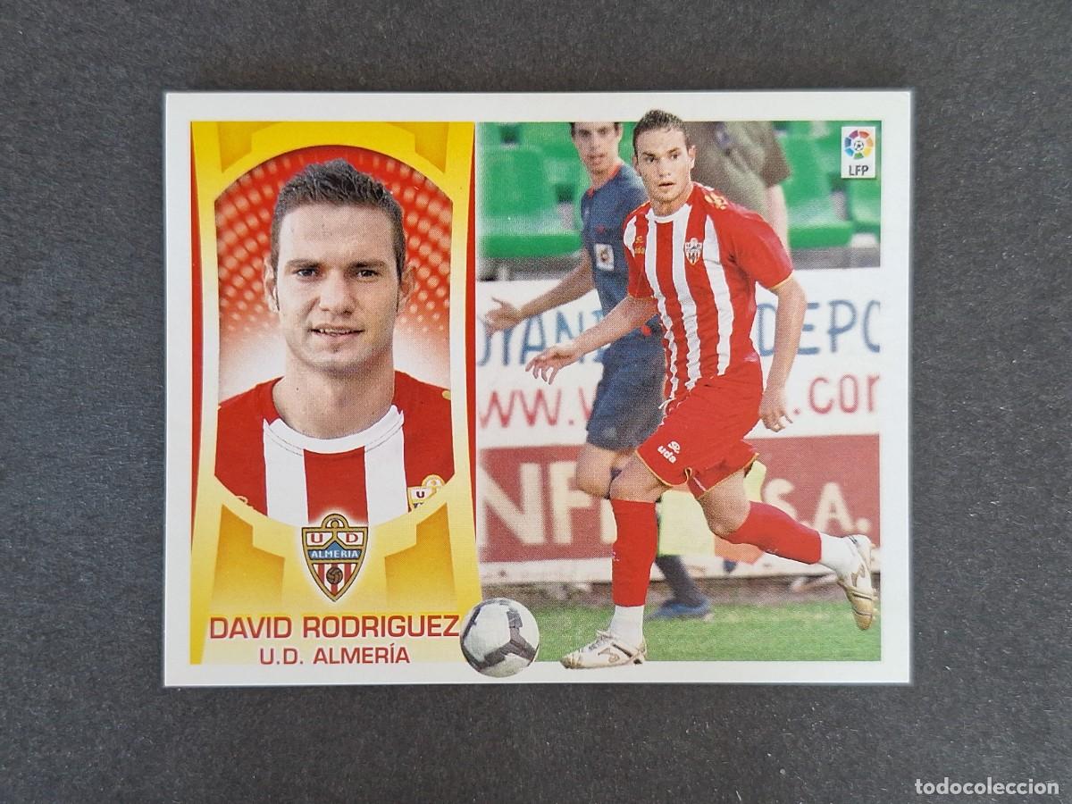Cromos de f&uacute;tbol: L4 DAVID RODRIGUEZ U. D. ALMERIA COLOCA LIGA ESTE 2009 2010 09 10 NUNCA PEGADO SIN PEGAR