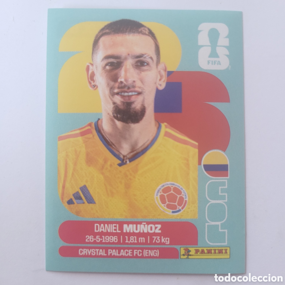 Cromos de f&uacute;tbol: COL 6 Daniel Mu&ntilde;oz / FIFA World Cup 2026