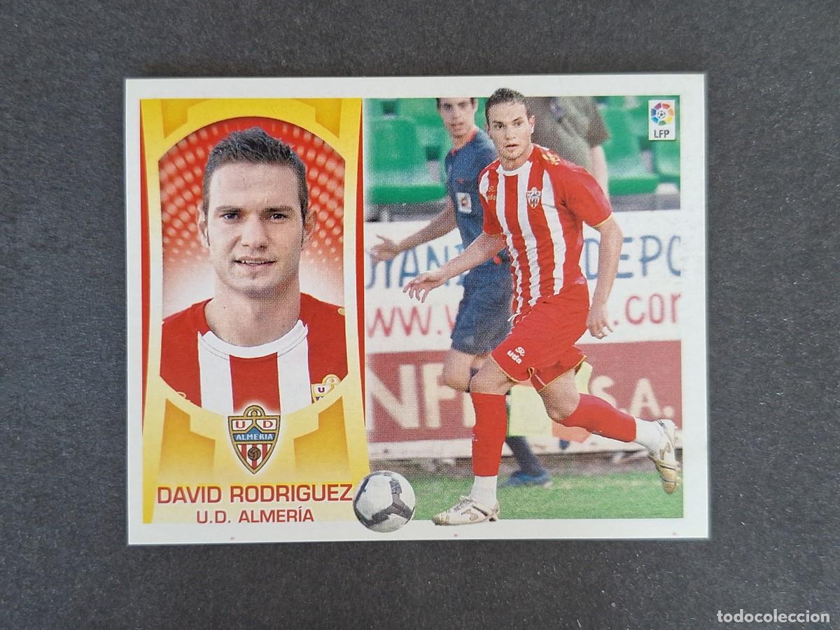 Cromos de f&uacute;tbol: L4 DAVID RODRIGUEZ U. D. ALMERIA COLOCA LIGA ESTE 2009 2010 09 10 NUNCA PEGADO SIN PEGAR