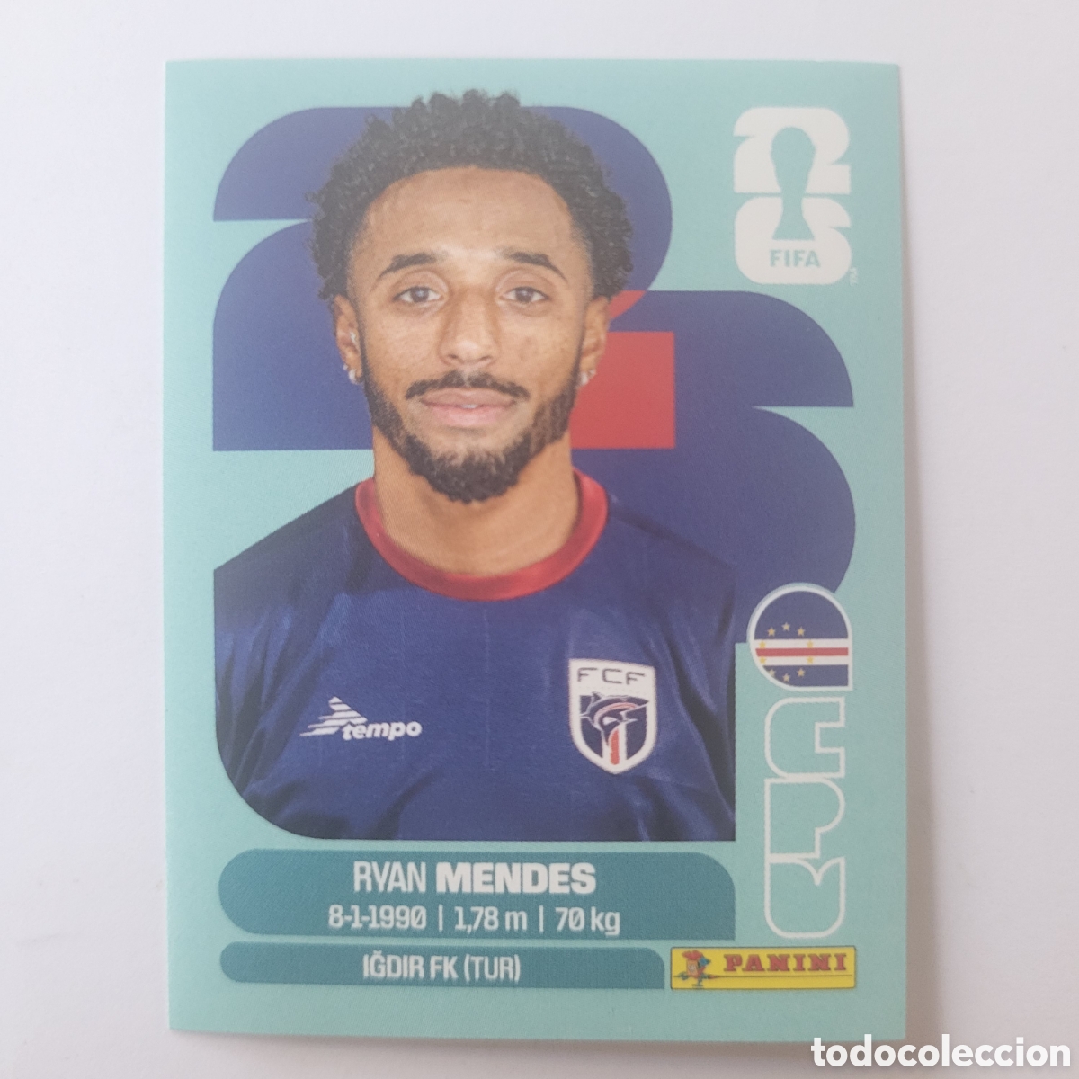 Cromos de f&uacute;tbol: CPV 17 Ryan Mendes / FIFA World Cup 2026