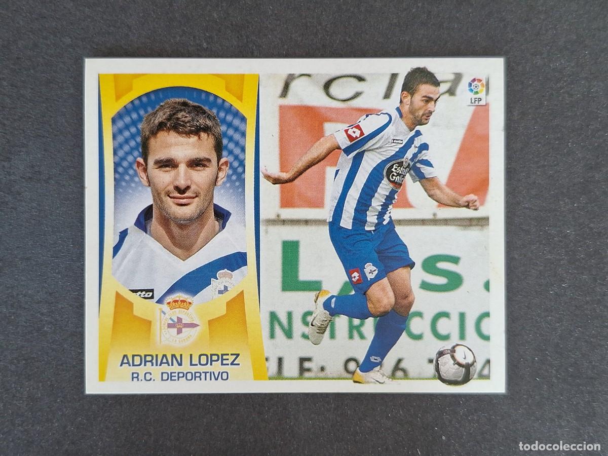 Cromos de f&uacute;tbol: L4 ADRIAN LOPEZ DEPORTIVO DE LA CORU&Ntilde;A COLOCA LIGA ESTE 2009 2010 09 10 NUNCA PEGADO SIN PEGAR