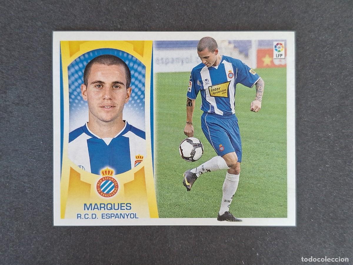 Cromos de f&uacute;tbol: L4 MARQUES R. C. D. ESPA&Ntilde;OL COLOCA LIGA ESTE 2009 2010 09 10 NUNCA PEGADO SIN PEGAR