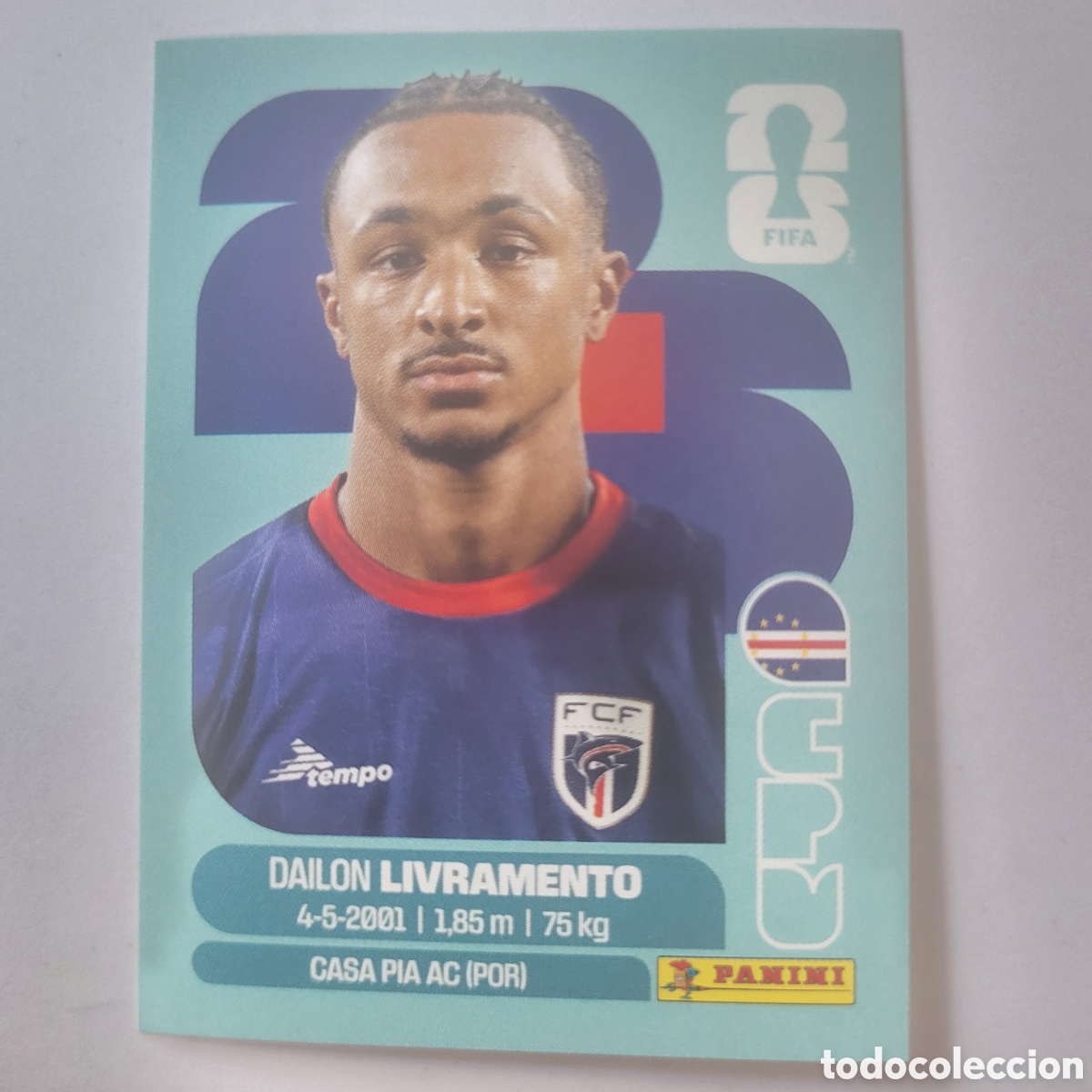 Cromos de f&uacute;tbol: CPV 18 Dailon Livramento / FIFA World Cup 2026