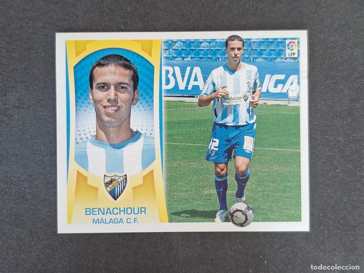Cromos de f&uacute;tbol: L4 BENACHOUR MALAGA C. F. COLOCA LIGA ESTE 2009 2010 09 10 NUNCA PEGADO SIN PEGAR