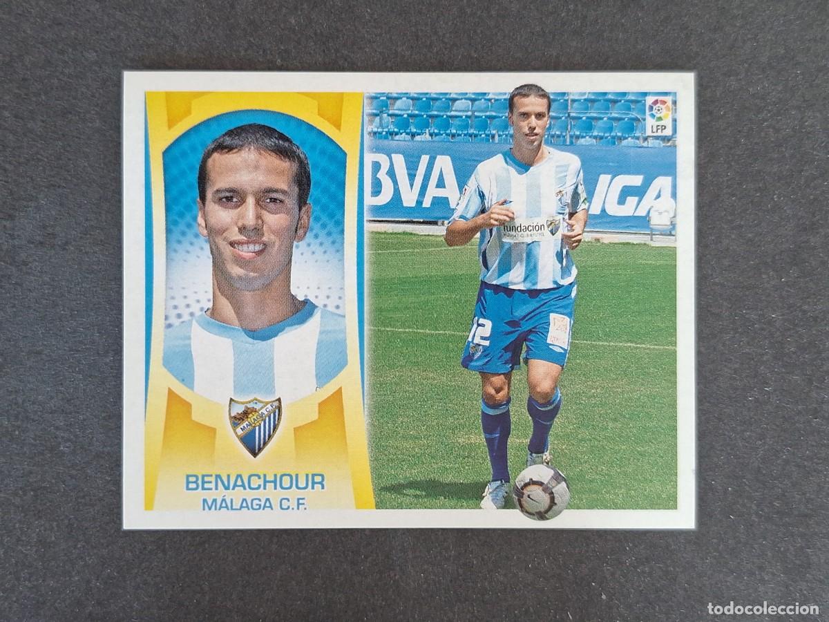 Cromos de f&uacute;tbol: L4 BENACHOUR MALAGA C. F. COLOCA LIGA ESTE 2009 2010 09 10 NUNCA PEGADO SIN PEGAR