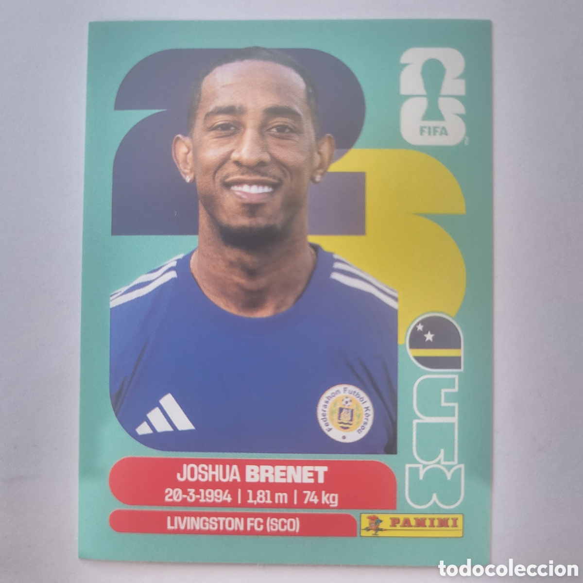 Cromos de f&uacute;tbol: CUW 6 Joshua Brenet / FIFA World Cup 2026